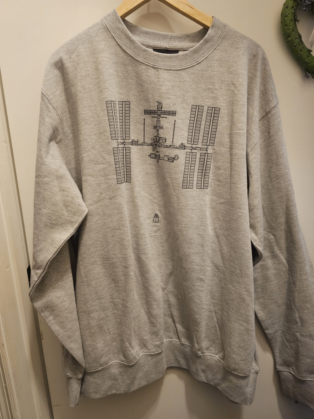 SpaceX Gray Crew Neck Sweatshirt XL Nwt